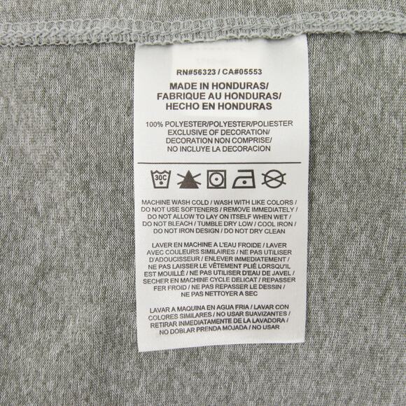 Nike TShirt Dark Grey Heather Polyester Dri Fit Athletic Workout Medium NWT - Picture 10 of 11